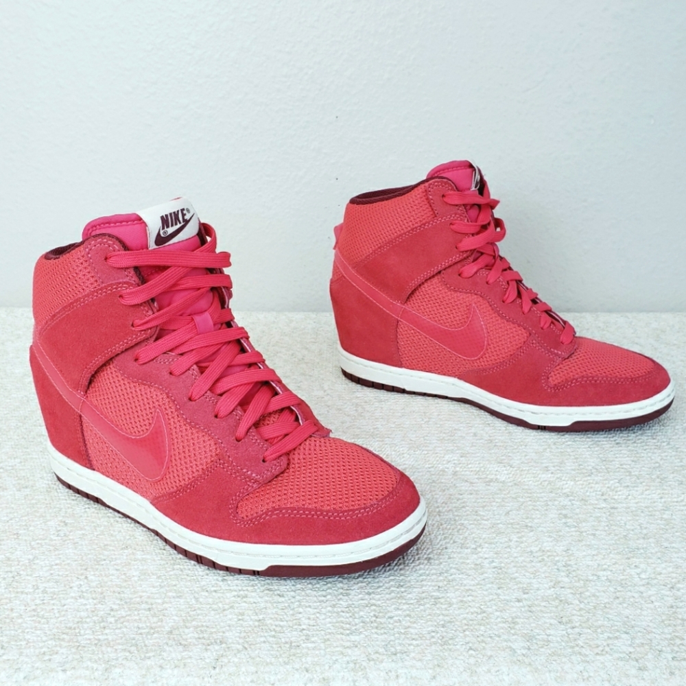 Nike Dunk Sky Hi Hidden Wedge ~ Geranium Red
